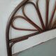 Tête de lit rotin vintage 140cm