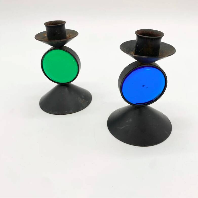 Paire de bougeoirs suédois par « Gunnar Ander » – 1960s