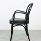 Black bentwood leather armchair