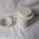 Coffee maker or teapot lunch service Apilco in earthenware with its filters