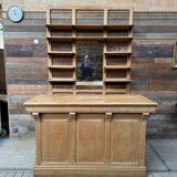 Early 20th century bar set in solid elm