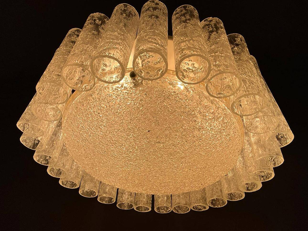 Mid-century ceiling lamp by Doria Leuchten, Germany, 1970s.