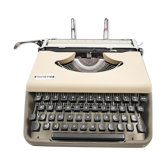 Antares mole and chocolate revised nine tape vintage typewriter