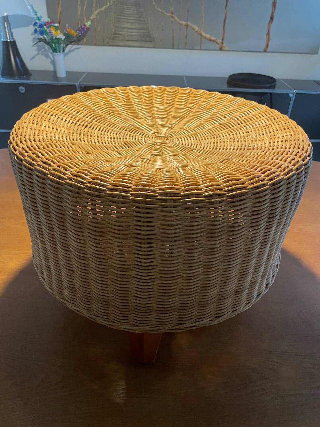IKEA Dalby rattan stool