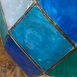 Suspension in coloured mother-of-pearl and brass