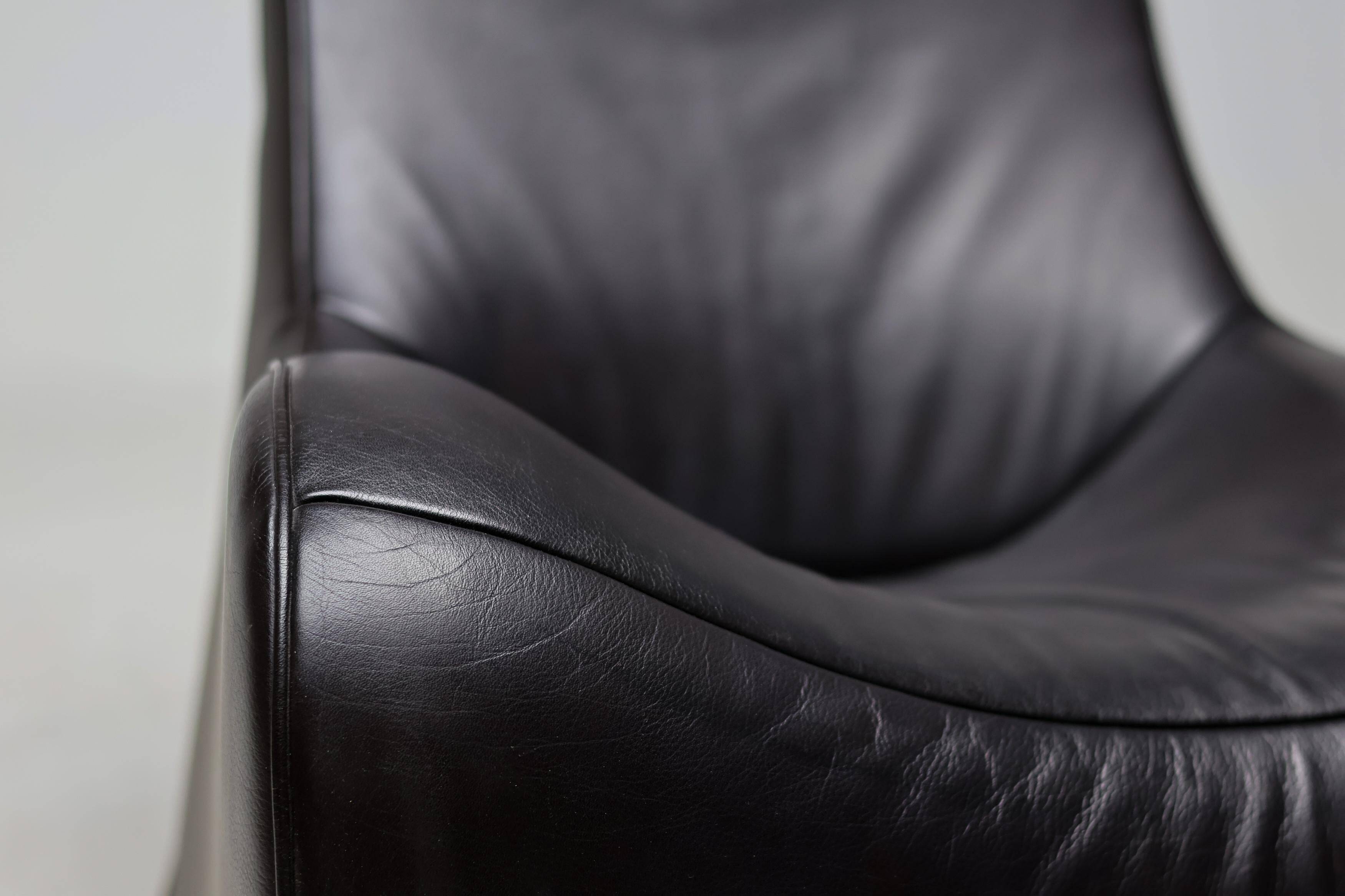 De Sede DS-264 Lounge Chair by Mathias Hoffmann, Swiss Leather Design