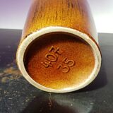 Scheurich europ linie vase beige & black ceramic + vintage germany handle