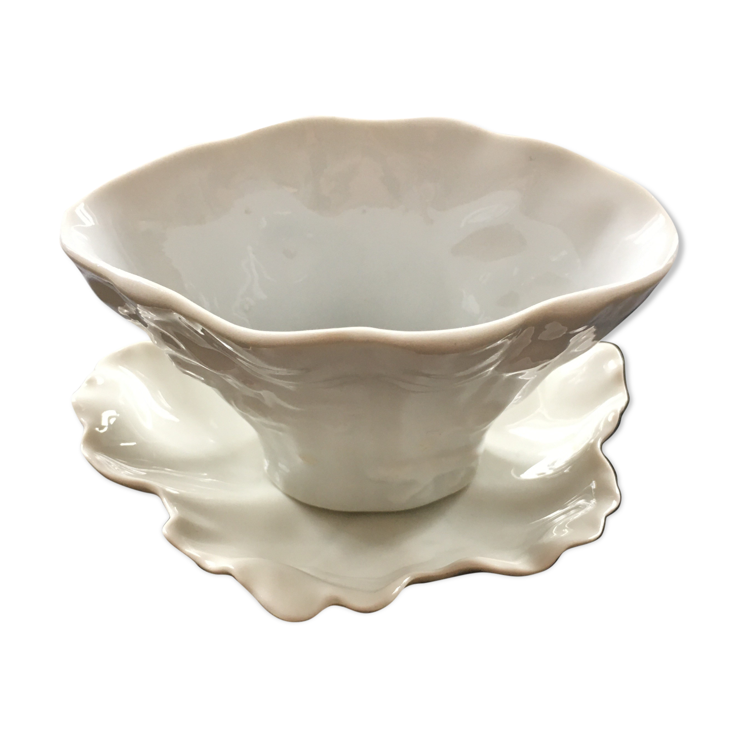 Vase and porcelain cup assembly