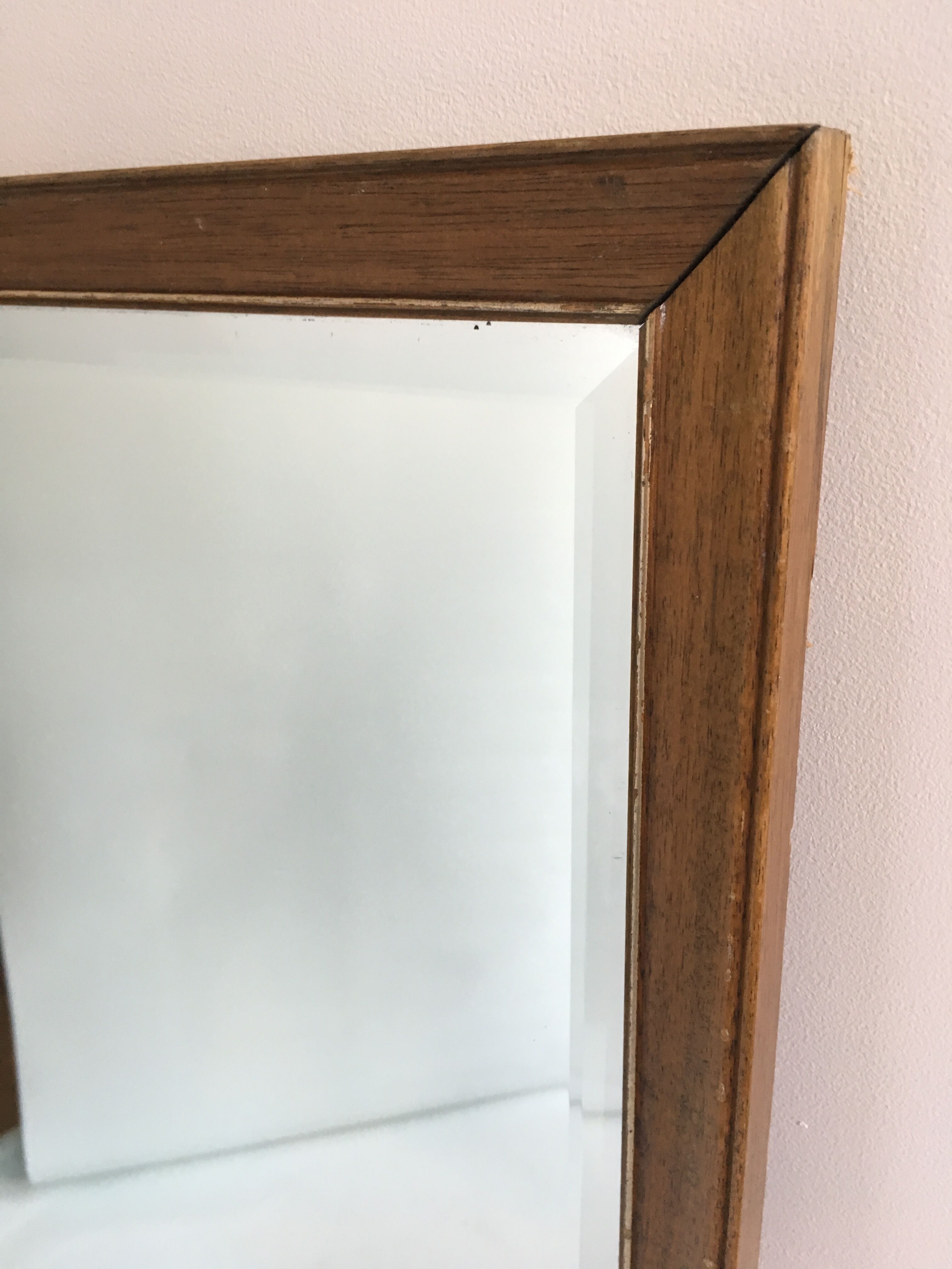 Wooden mirror 126x66cm