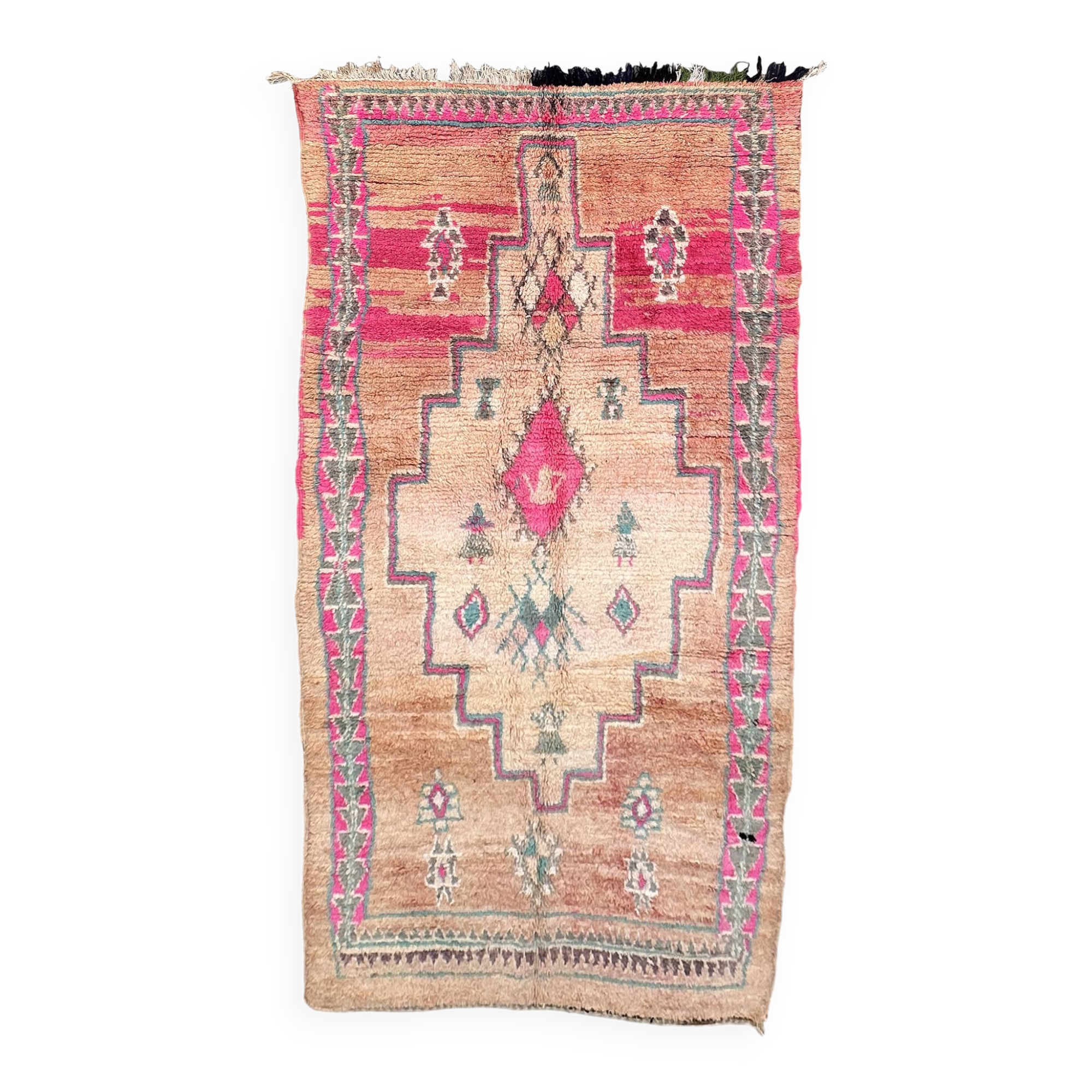 Tapis Marocain  Boujad coloré - 369 x 176 cm