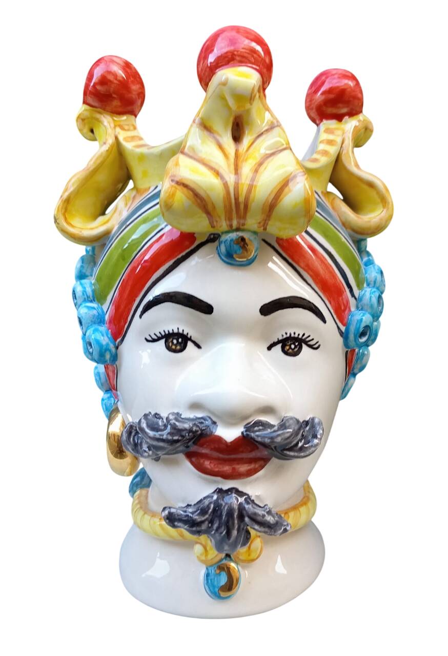 Teste di moro siciliane in ceramica