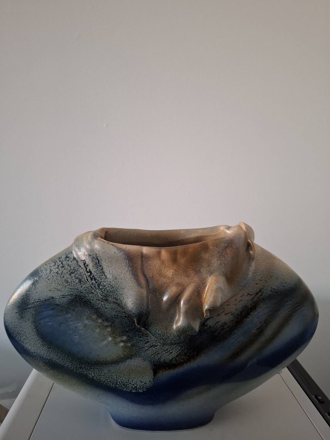 Wabi-sabi style vase or organic pottery