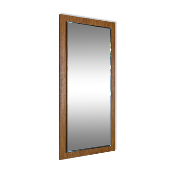 60s 70s teak mirror 77x37cm