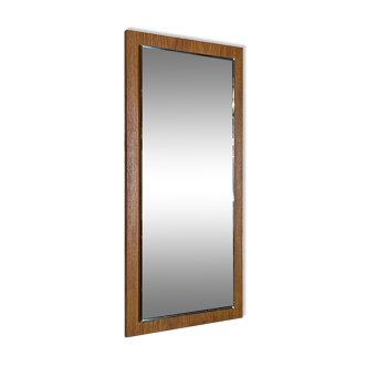 60s 70s teak mirror 77x37cm