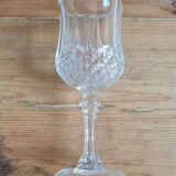 Service of 6 crystal wine glasses