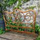 Bamboo and rattan headboard 160cm vintage 1960