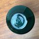 Vase en verre vert allemand du milieu du siècle de Leichlingen Rheinkristall, années 1960