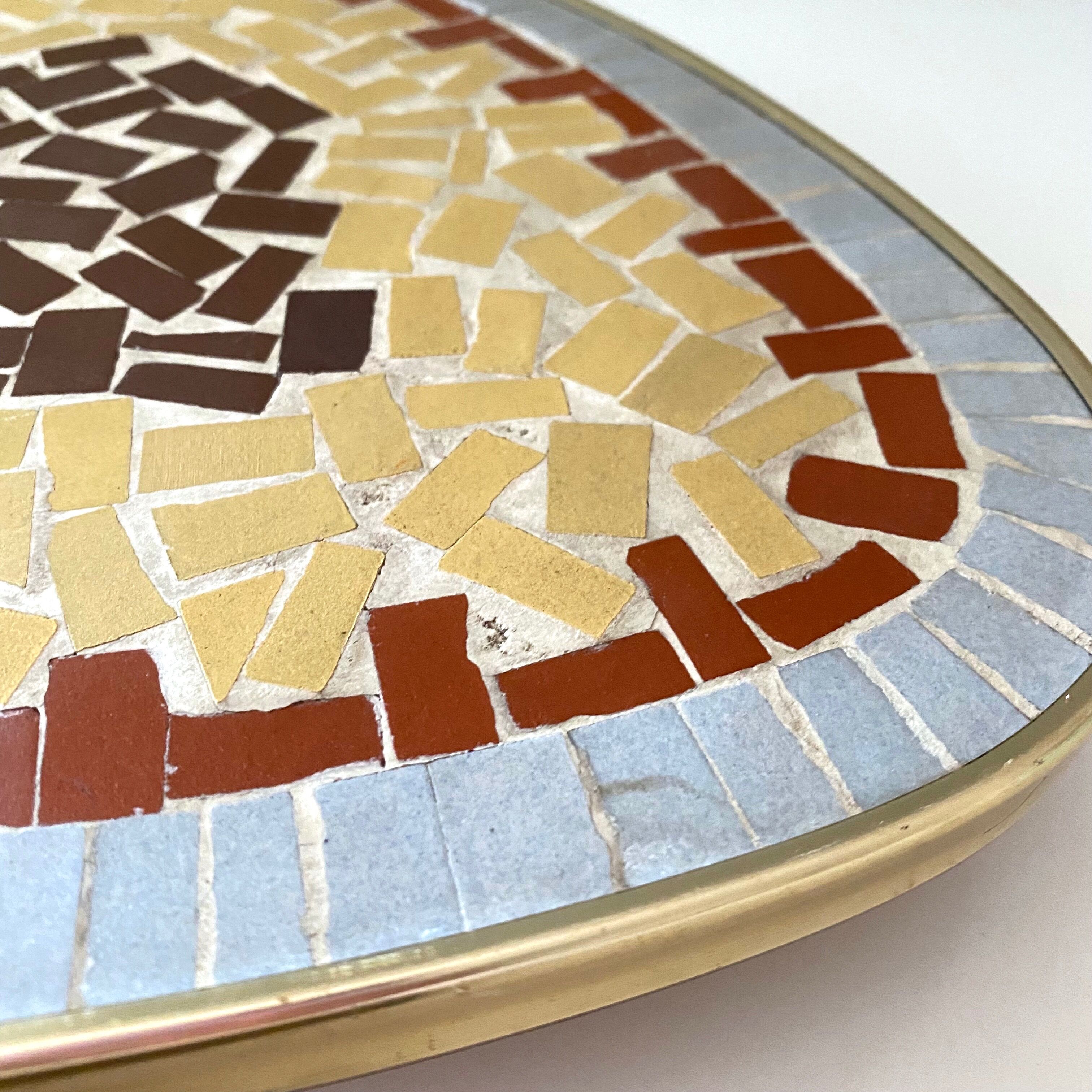 Mosaic table, vintage side table