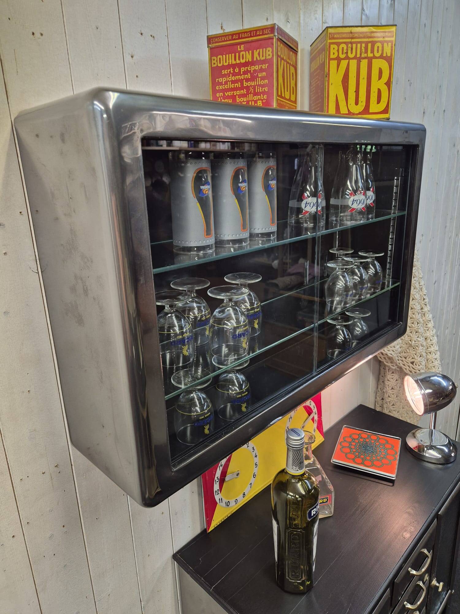 Old pharmacy display cabinet
