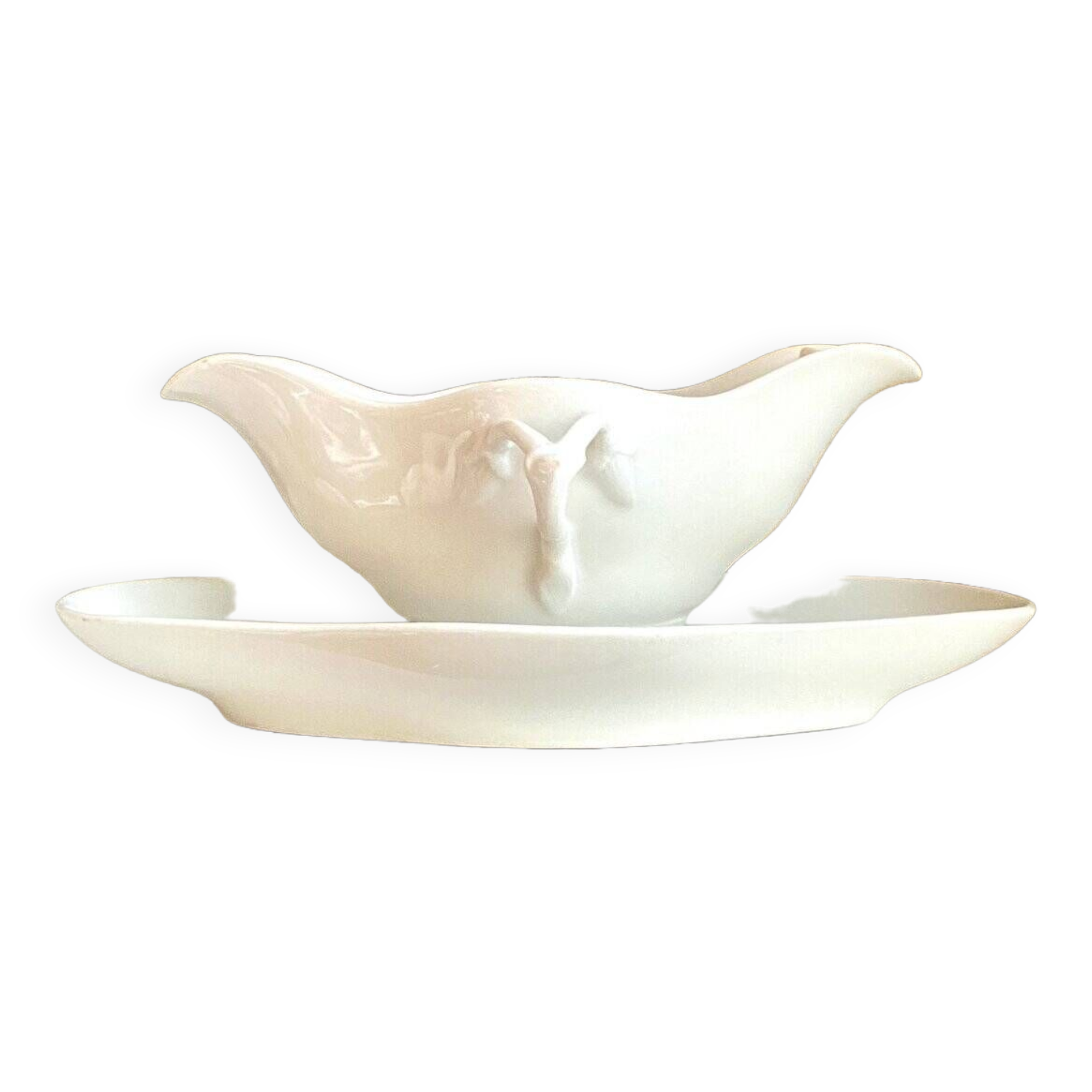 Saucière en porcelaine blanche