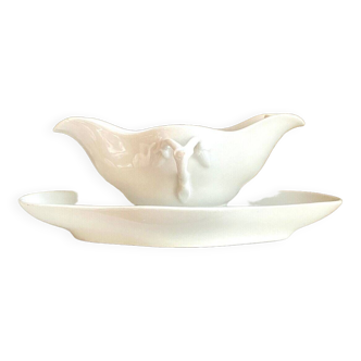 White porcelain gravy boat