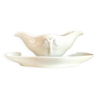 Saucière en porcelaine blanche