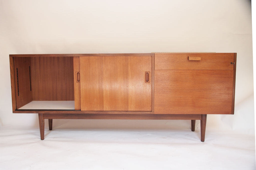 Enfilade scandinave, ouverture sur le plateau, vintage 50 60