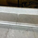 Toilet table in pitchpin and carrara marble