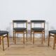 Mid-Century Round Extendable Dining Table and Chairs from McIntosh, 1960s, Set of 5
