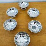 Vintage stainless steel ice cream cups