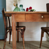 Old wooden farm table