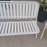 Pair of foldable 70s garden benches