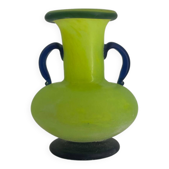 Vintage glass paste vase