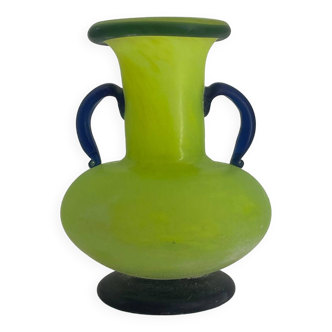 Vase en pâte de verre vintage