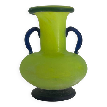 Vintage glass paste vase