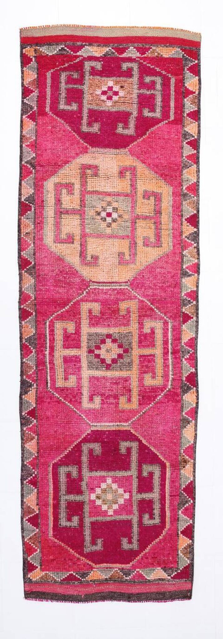 3x10 pink red turkish vintage runner rug, 101x323cm sk 18180 free shipping