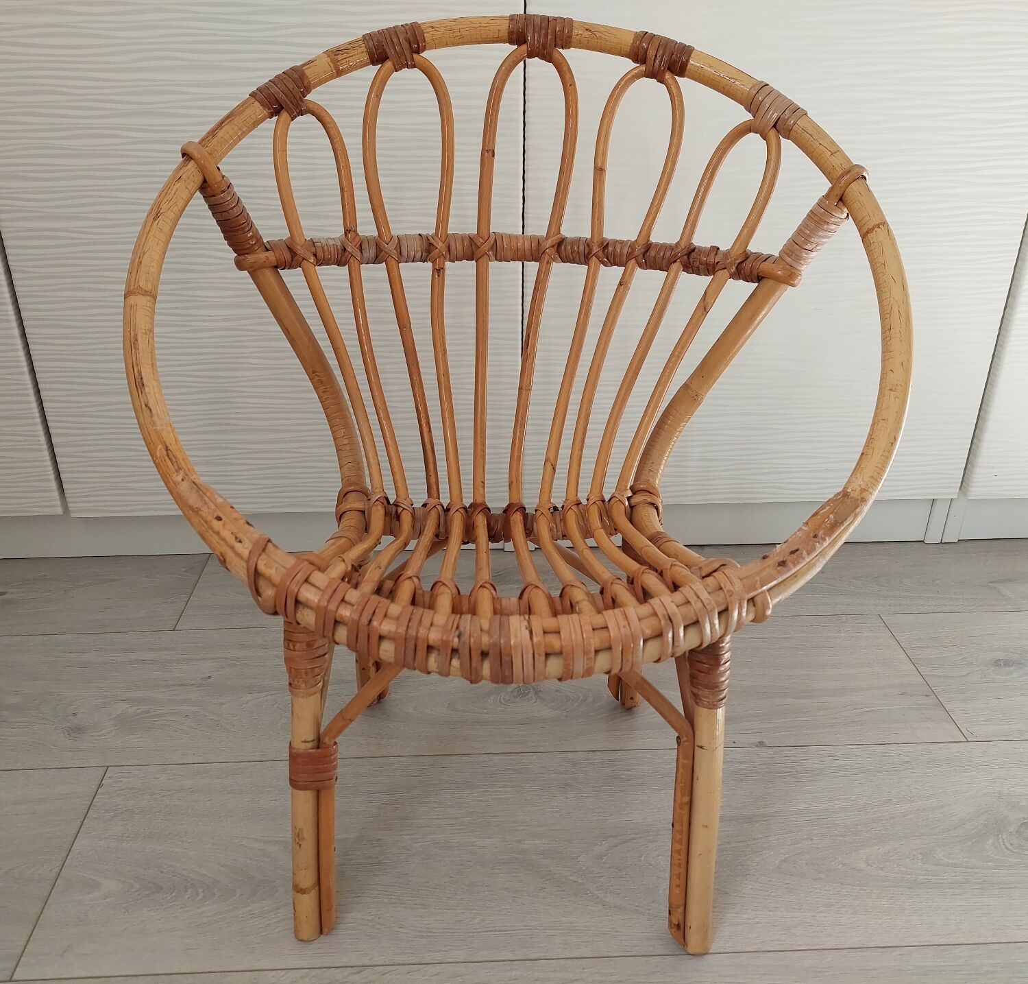 Rattan armchair for children