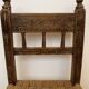 Wood chair and rush cord brutalist style from Queyras