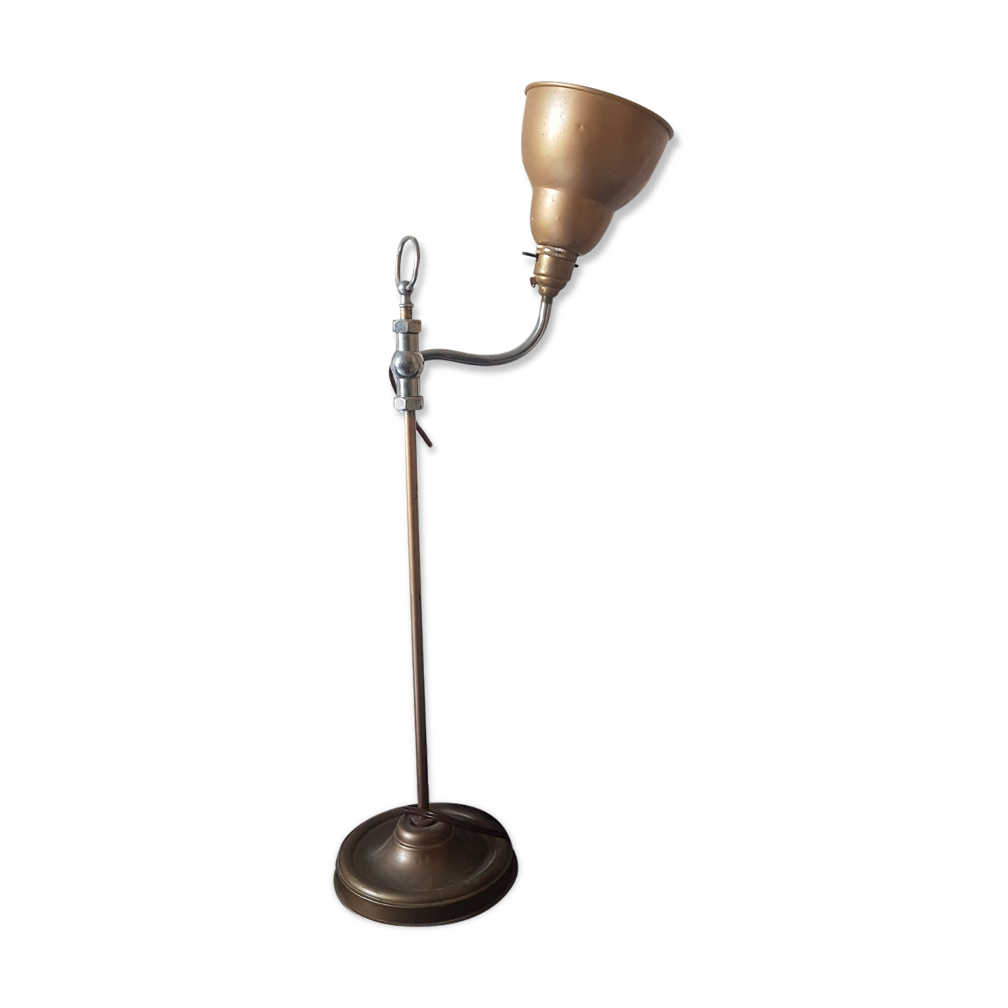 Old patinated articulated lamp