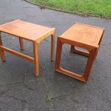 Two small danish sidetable in teak by Salin Nyborg