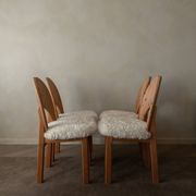 Vintage Danish Pine Dining Chairs | Set of 4 | Niels Koefoed Style