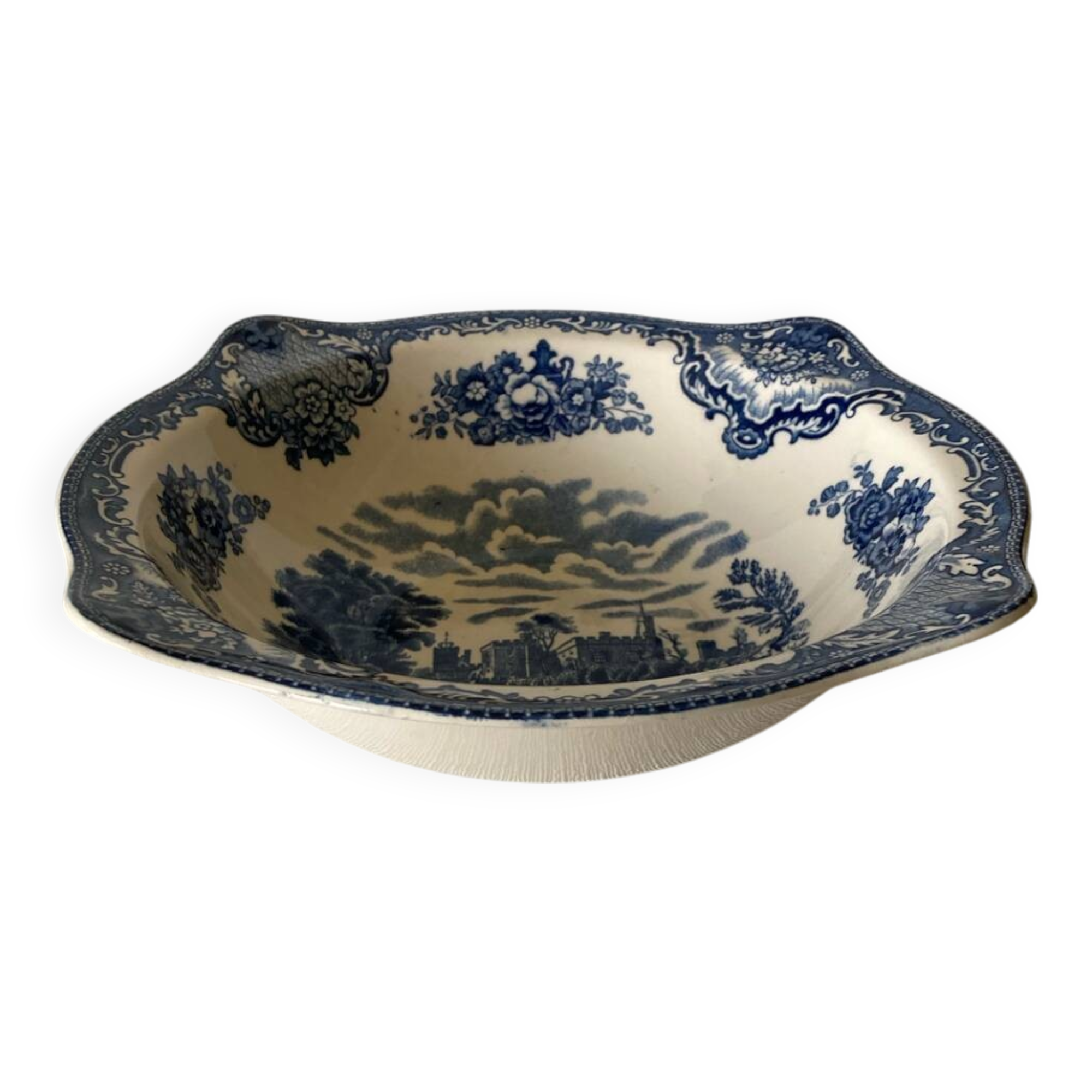 Vegetable dish (small) Johnson Bros England Old Britain Castles / Ruthin Castle
