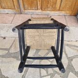 Brutalist straw-filled peasant chair