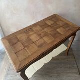 Old console in solid cherry wood - rustic Louis XV style