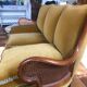 Louis XV style 3-seater sofa with cane armrests