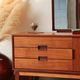 Restored vintage teak hairdresser from the 1960s.