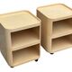 Ensemble vintage de deux chariots Kartell Componibili 4970 par Anna Castelli