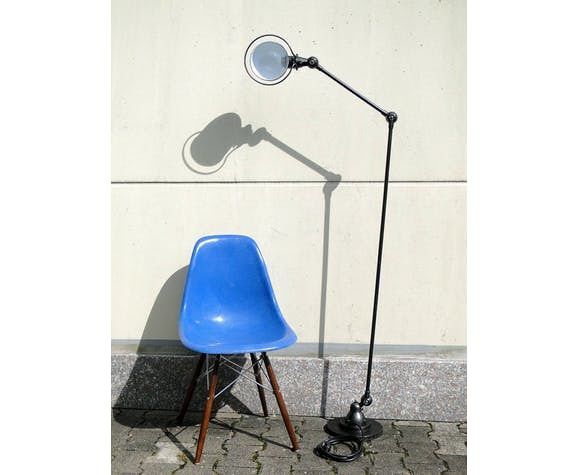 Lamp Jielde vintage graphite e-reader 2 arms of Jean Louis Domecq 1960