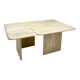 Mid-Century Modern Travertine Two-Parts Coffee Table, 1970s