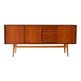Buffet scandinave vintage en teck avec tiroirs